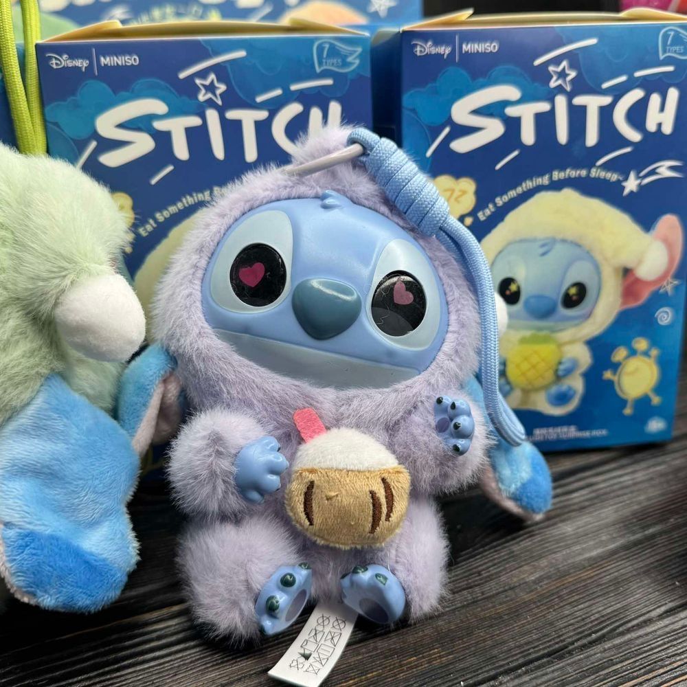 Іграшка фігурка-брелок Стіч Stitch Лабубу 15см, колір - сюрприз