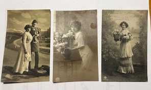 Conjunto de postais antigos para Colecionador