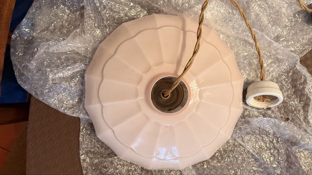 Par de Candeeiros Vintage em Ex estado de conservação