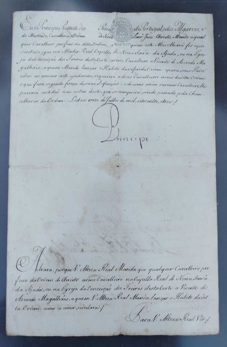 Carta Regia Dom João.