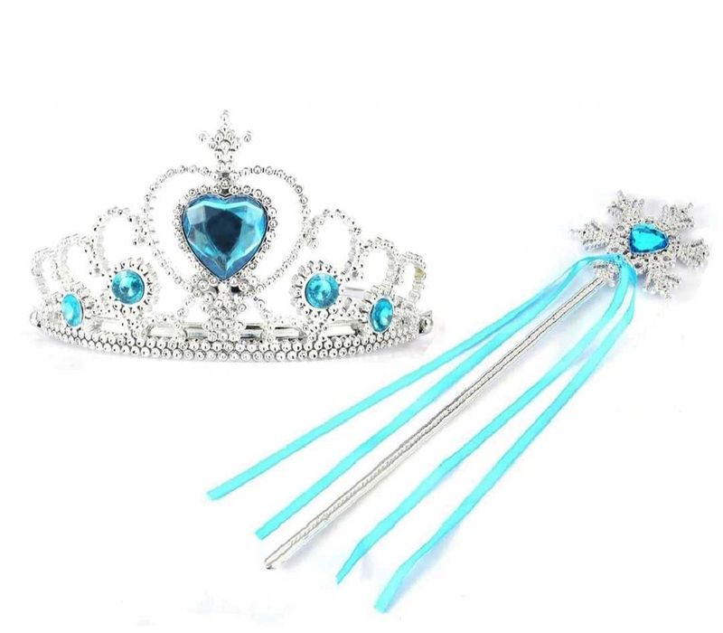 Akcesoria korona berło Elsa Kopciuszek przebranie zestaw