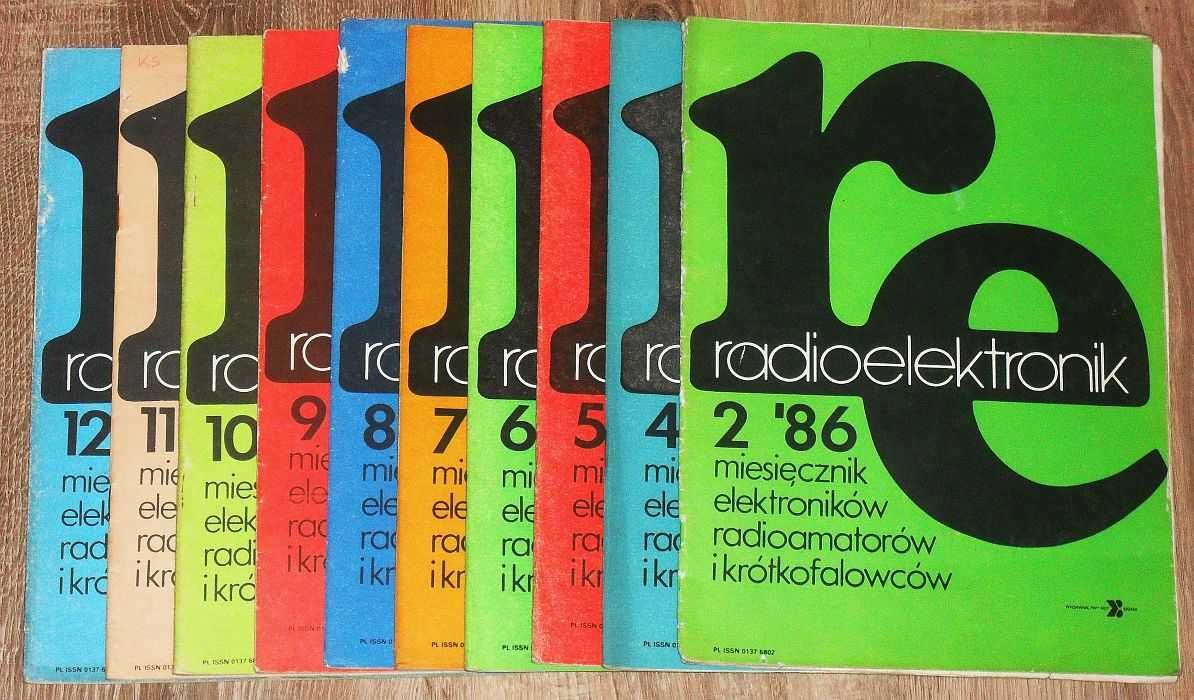 Miesięcznik Radioelektronik: roczniki 86, 87 niekompletne