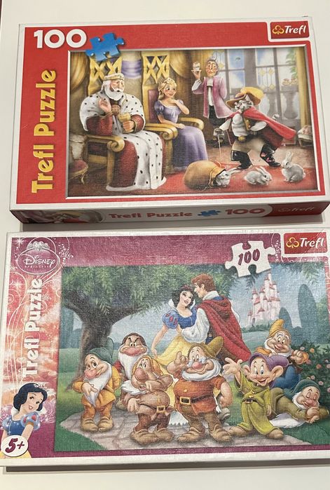 Puzzle trefl 100 elem. Kot w butach Śnieżka