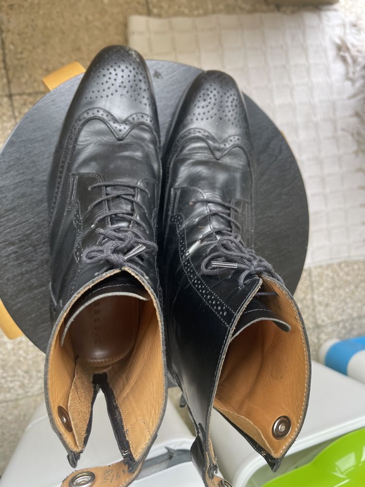 Botas pele preta D’Ornellas 39,5