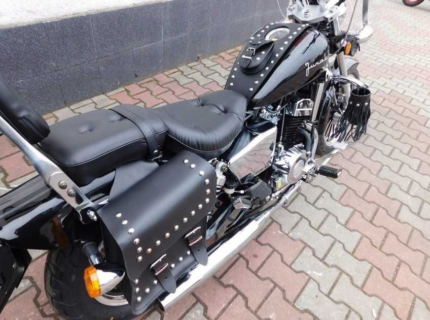CHOPPER JUNAK M11 - 125 Szyba, Sakwy, Rolka, Frędzle - Dostawa - Śląsk