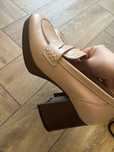 Czółenka na słupku skórzane BULLBoxer shoes NOWE