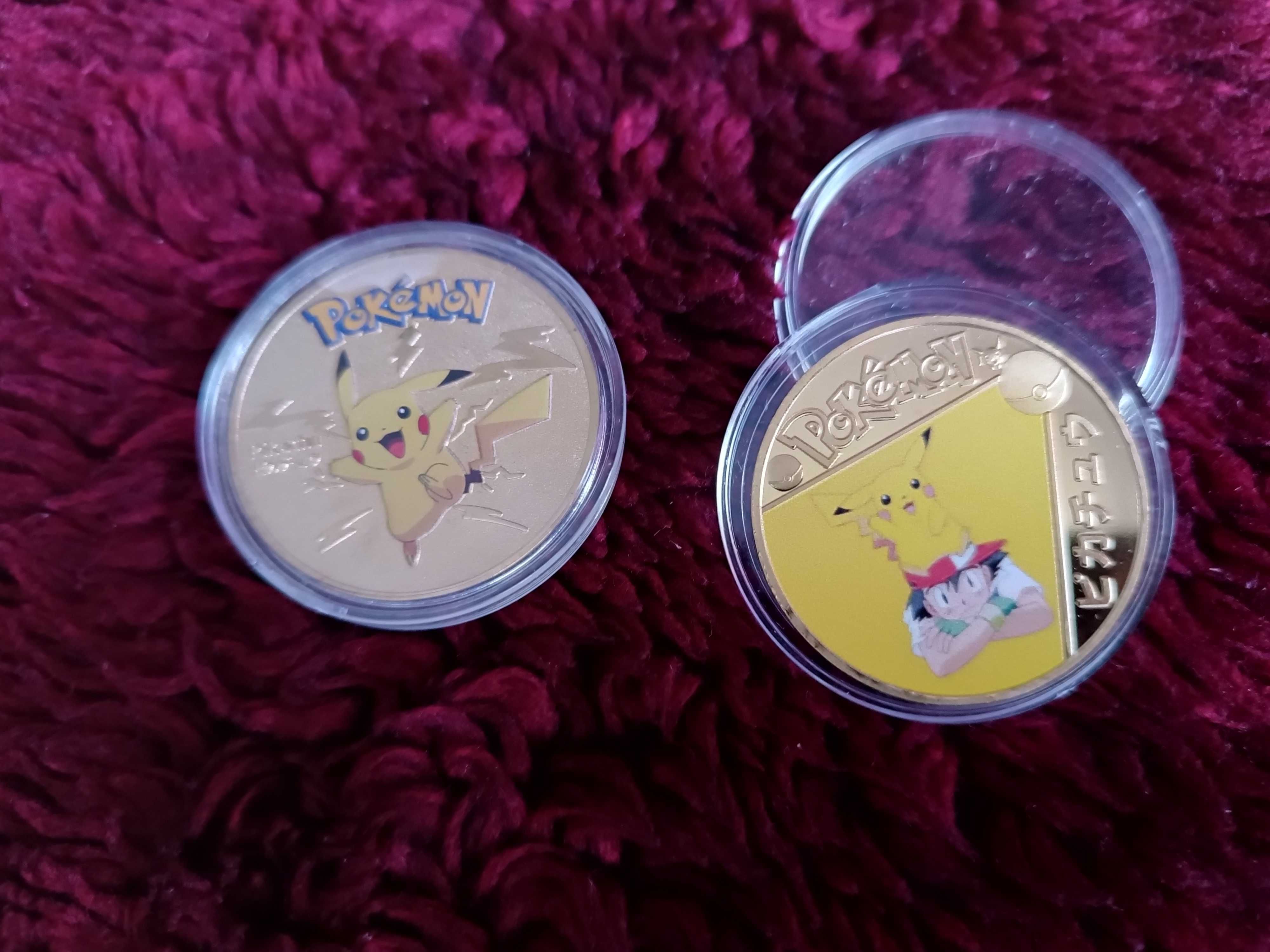 Pokemon. Pikachu. Zestaw 2 monet.