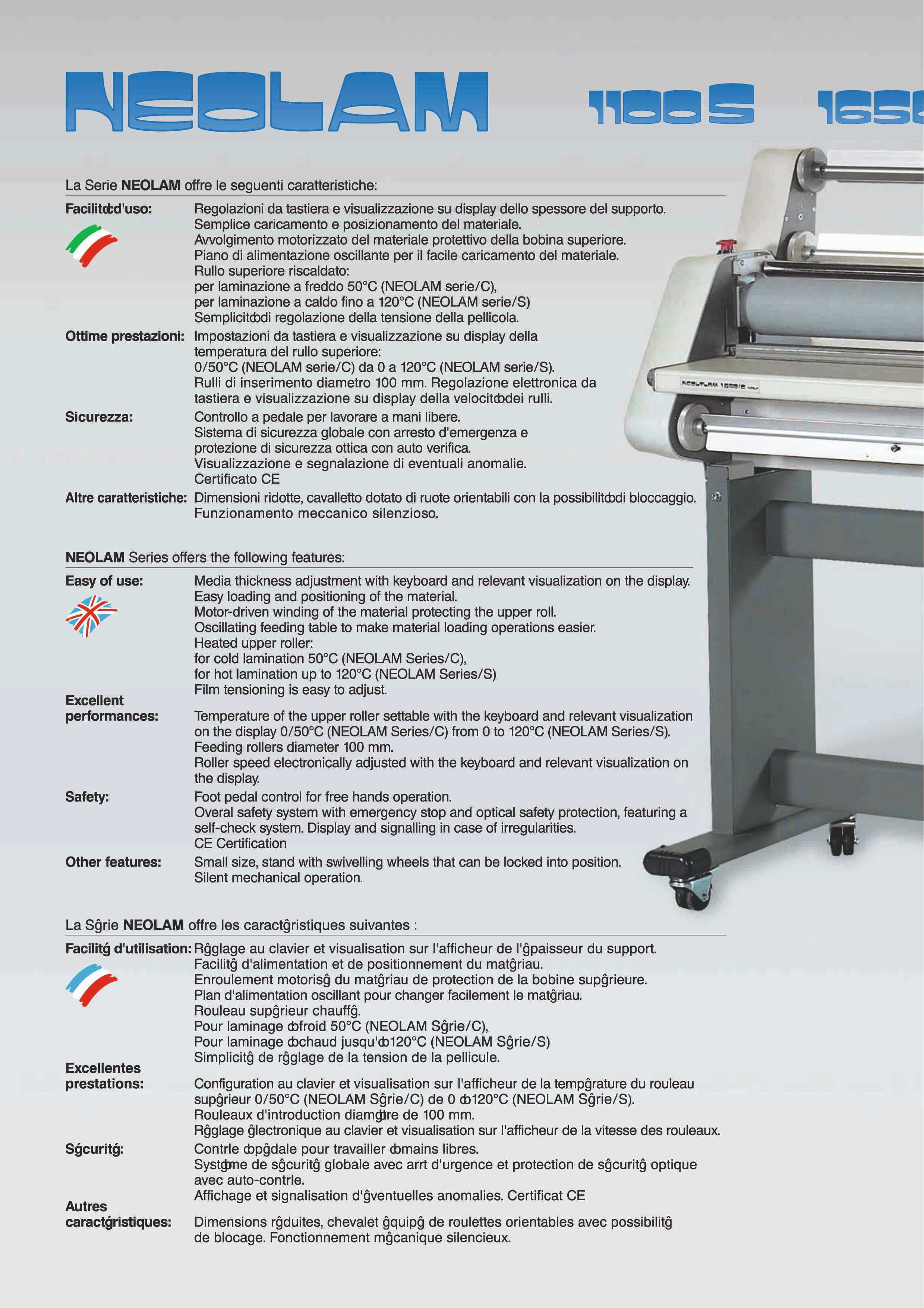 Laminadora profissional da marca NEOLT