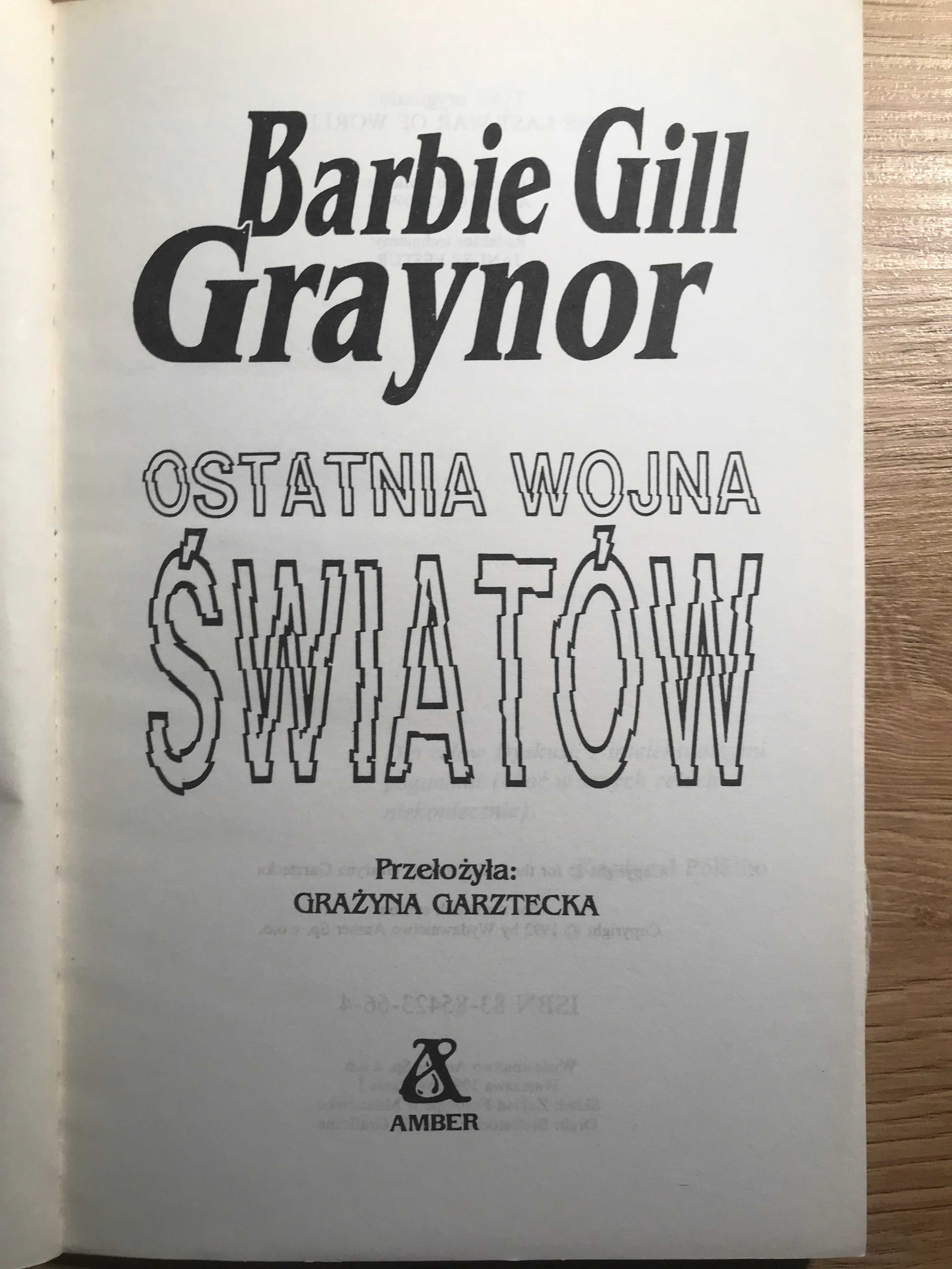 Ostatnia Wojna Światów Barbie Gill Graynor 1992 r.