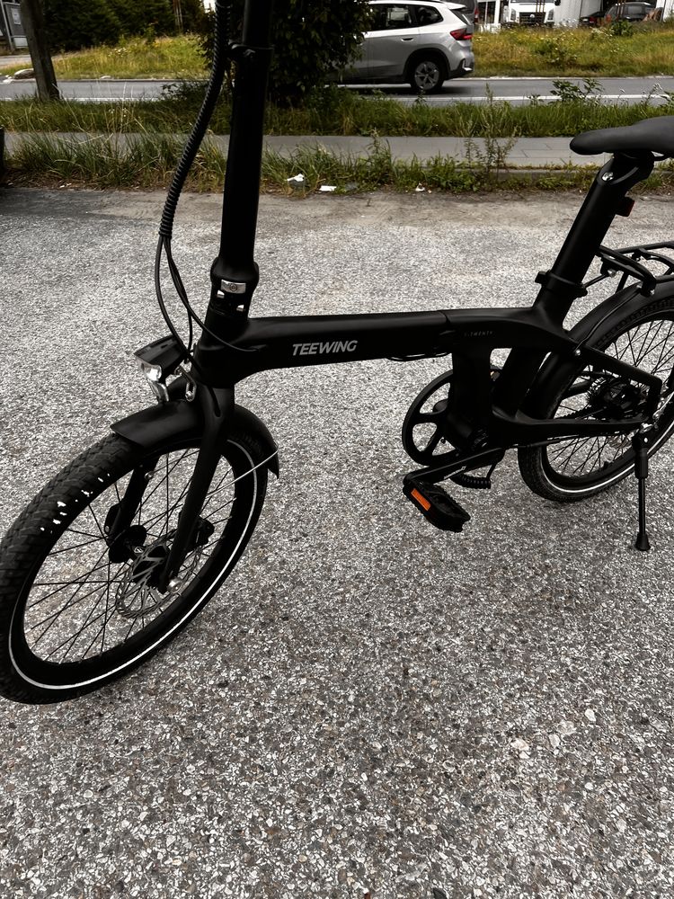 Składany rower elektryczny Teewing T20 karbonowy