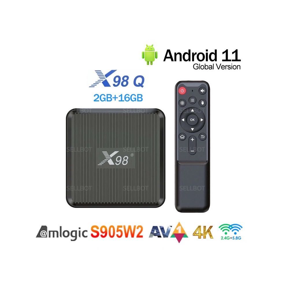 ⫸SmartTV X98Q 2/16 Android11 АндроидСмартТвПриставкаМиниАндроїдТБPlus