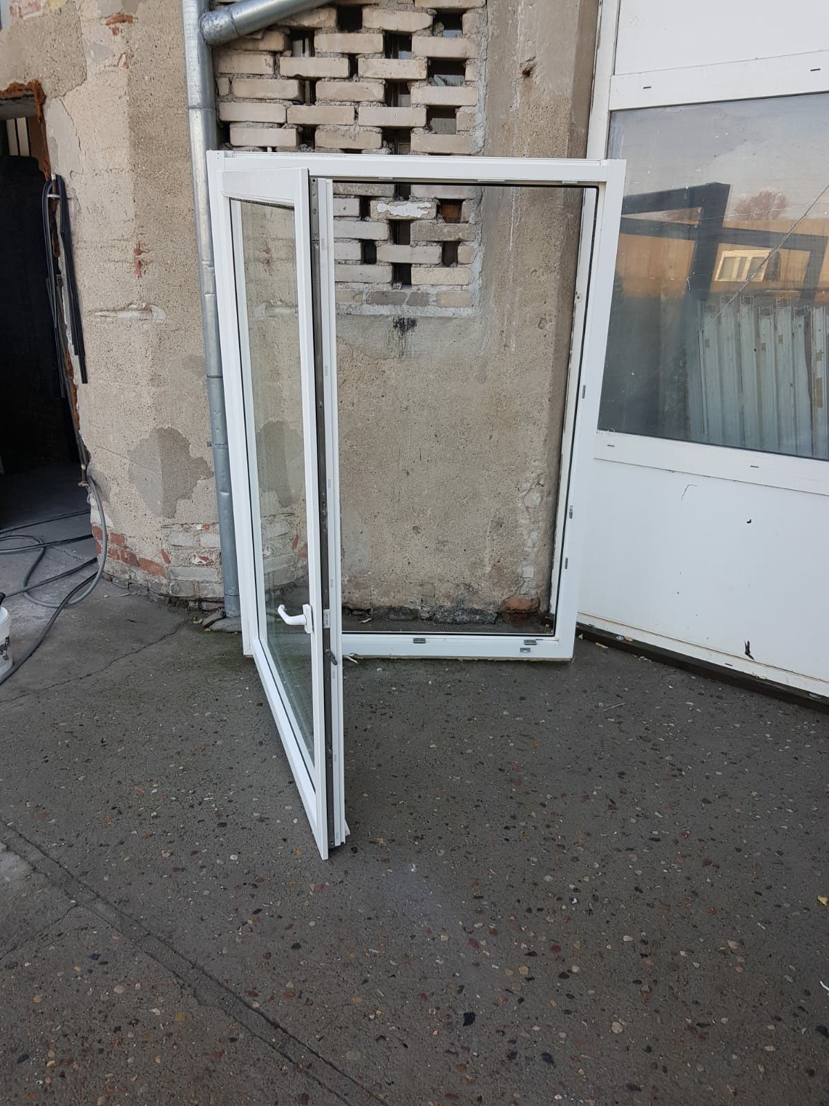 Drzwi balkonowe okno 132x181/185 PCV DOWÓZ CAŁY KRAJ