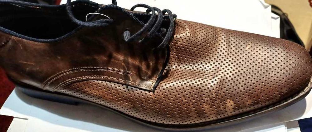 Półbuty męskieAM Shoe company,roz-45,brąz,nie używ.