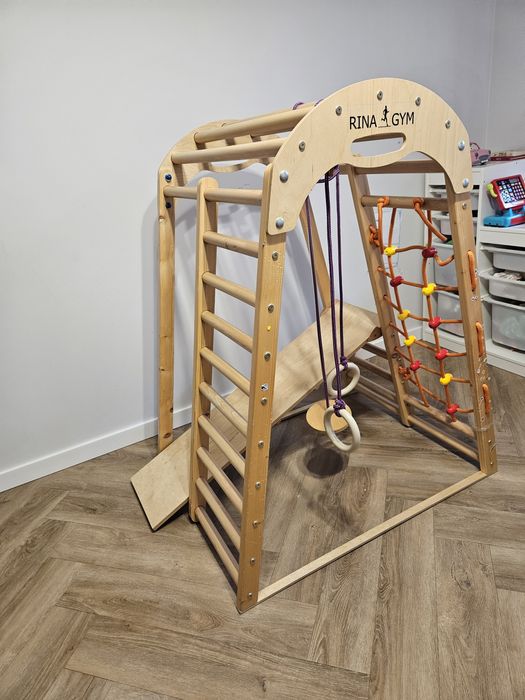 Trójkąt gimnastyczny DREWNIANY wspinaczkowy RINAGYM