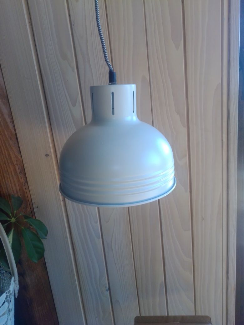 Nowa lampa wisząca 2szt metalowa biala