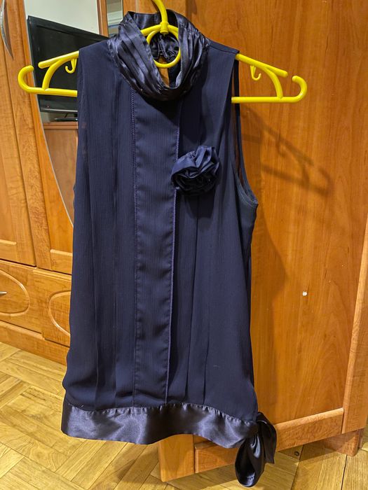 Filetowa elegancka bluzka na ramiączka