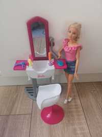 Lalka Barbie fryzjerka z akcesoriami