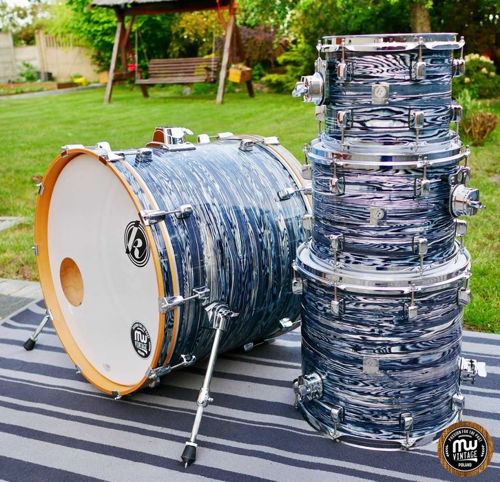 Perkusja Kirchhoff Schlagwerk Atrium 22”, 10", 12", 14" Blue Oyster ‼️