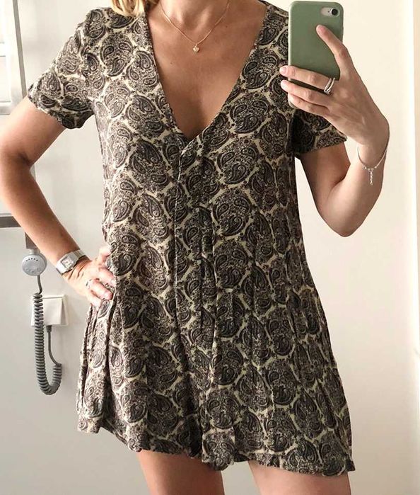 Macacão em algodão estampado da Zara