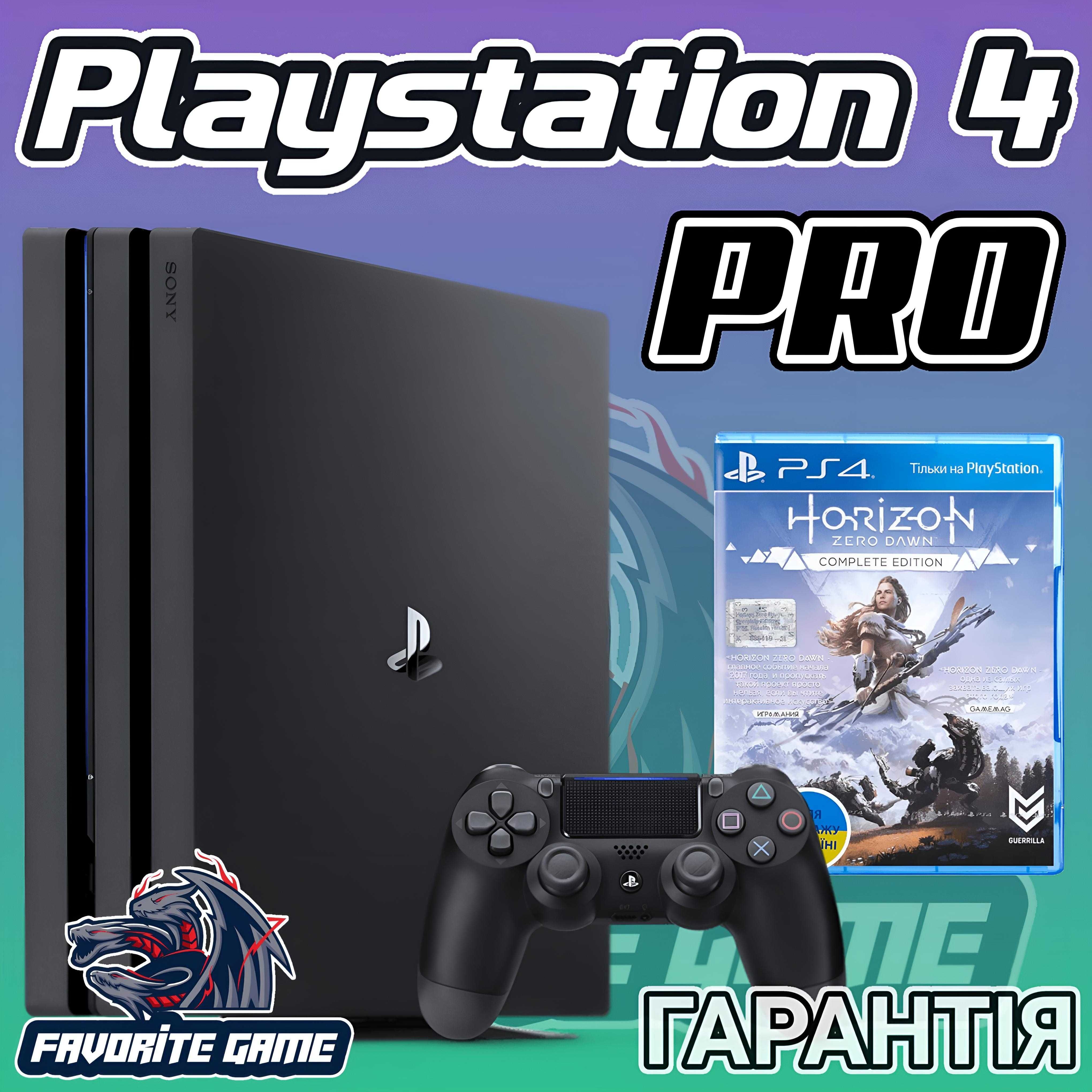 PS4 PRO + диск Horizon + Гарантія / Доставка Київ / Playstation 4 ПС4