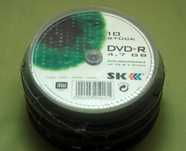 Płyty DVD-R 4.7GB 8x  RK cena dotyczy 10szt.