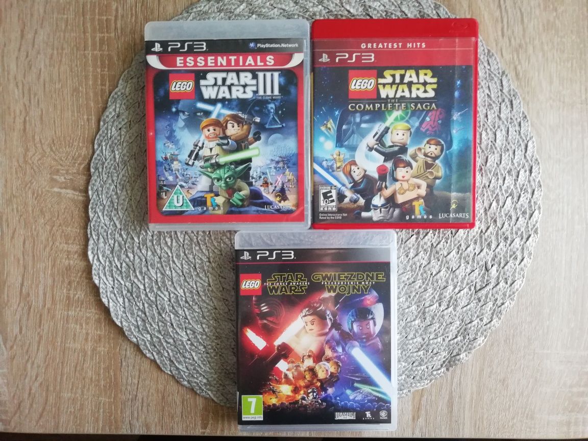 Zestaw 3x Lego Gwiezdne wojny Ps3 playstation