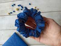 Jedwabna frotka scrunchie
