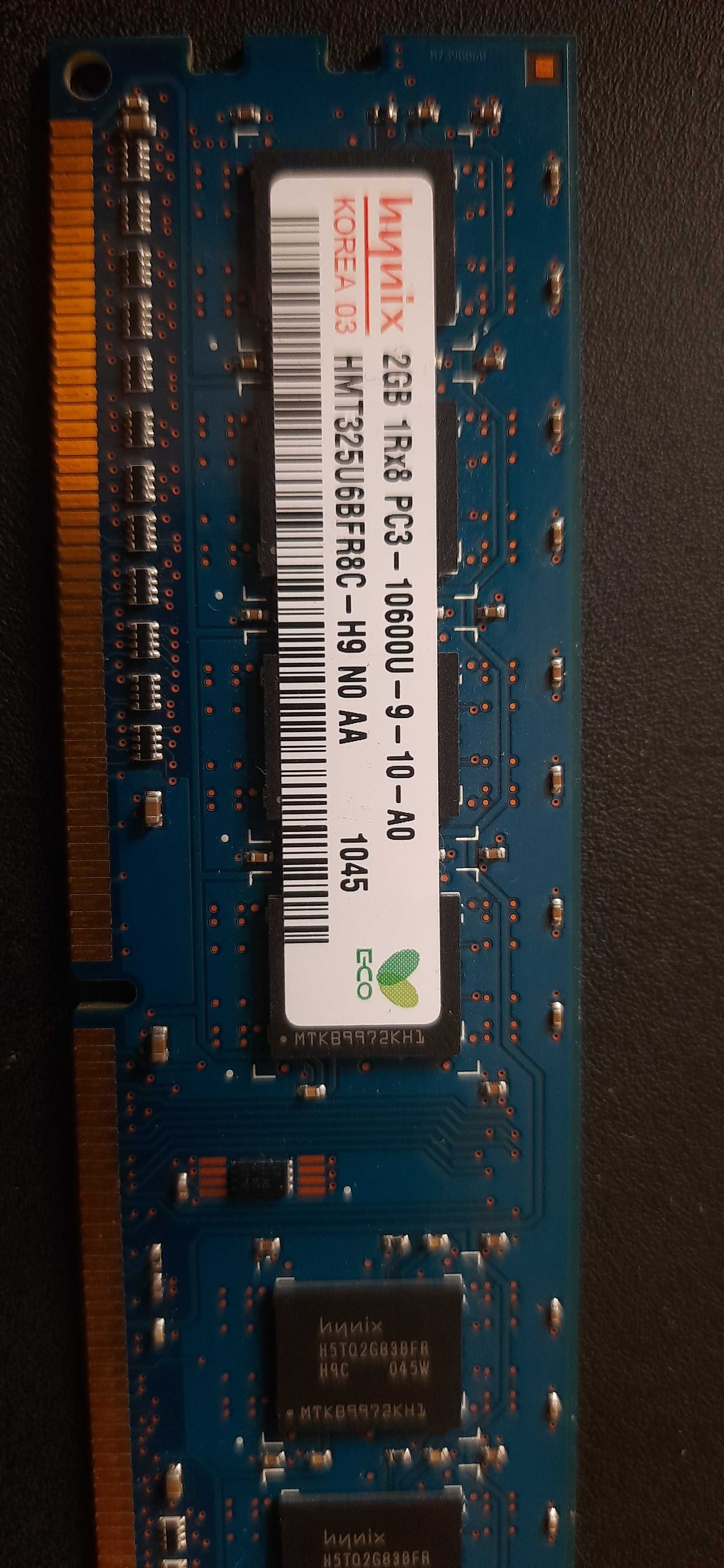 Оперативна пам'ять  2 Gb DDR3 1333 Mhz Hynix 10600U
