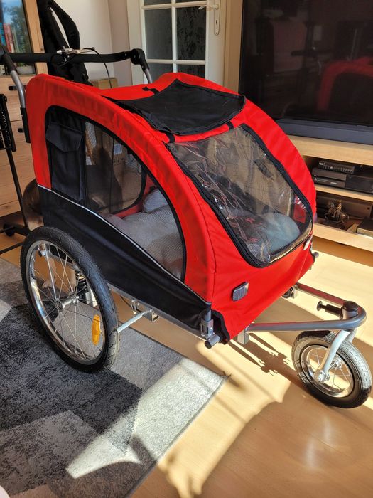 Przyczepka rowerowa dla psa lub wózek dla psa