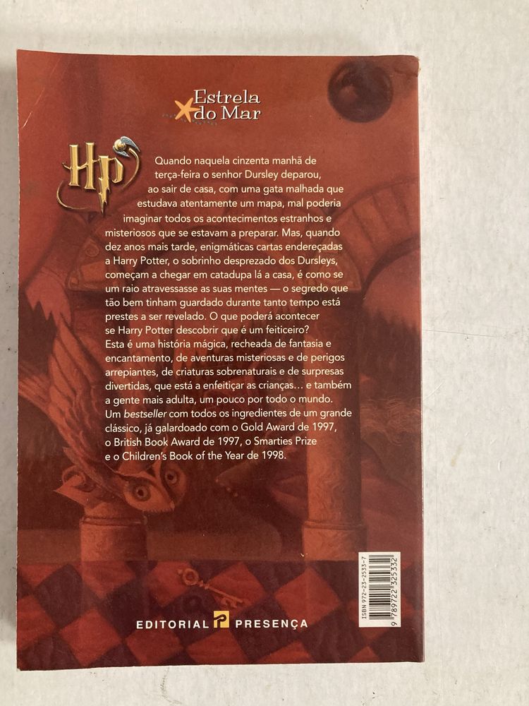 Livro Harry Potter E A Pedra Filosofal