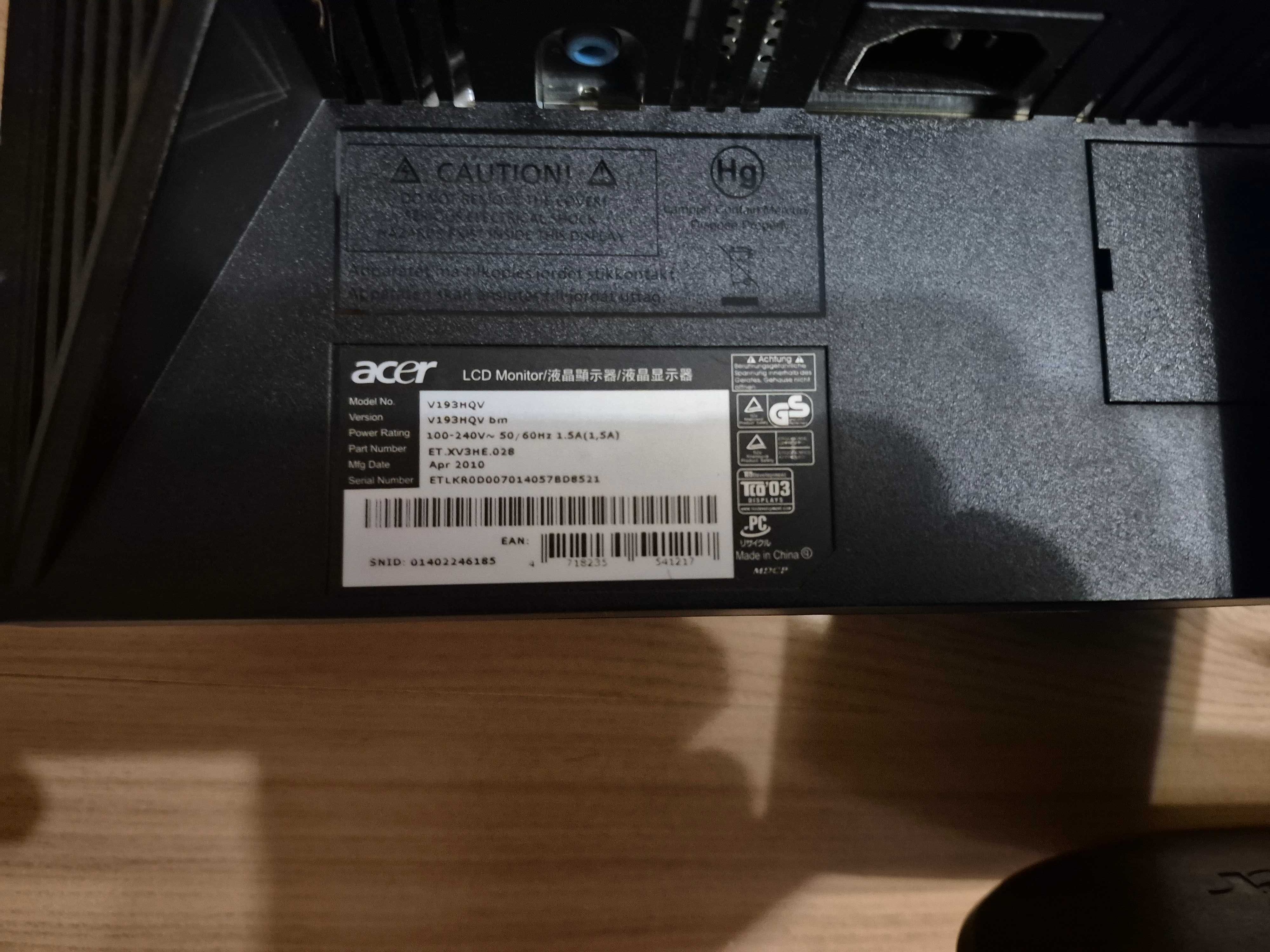 Продам монітор ACER V193HQV