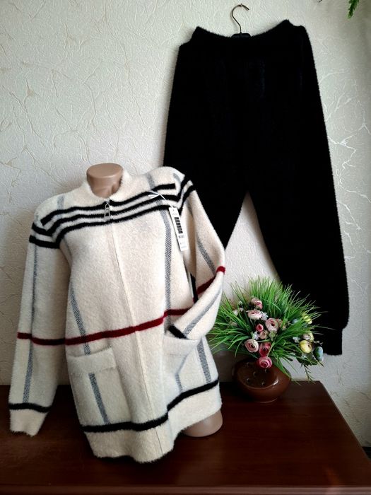 ⁰АЛЬПАКА оригинал роскошный  костюм тёплый плотный 50-5