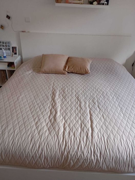 Cama IKEA com Estrado e Colchão Dormideo