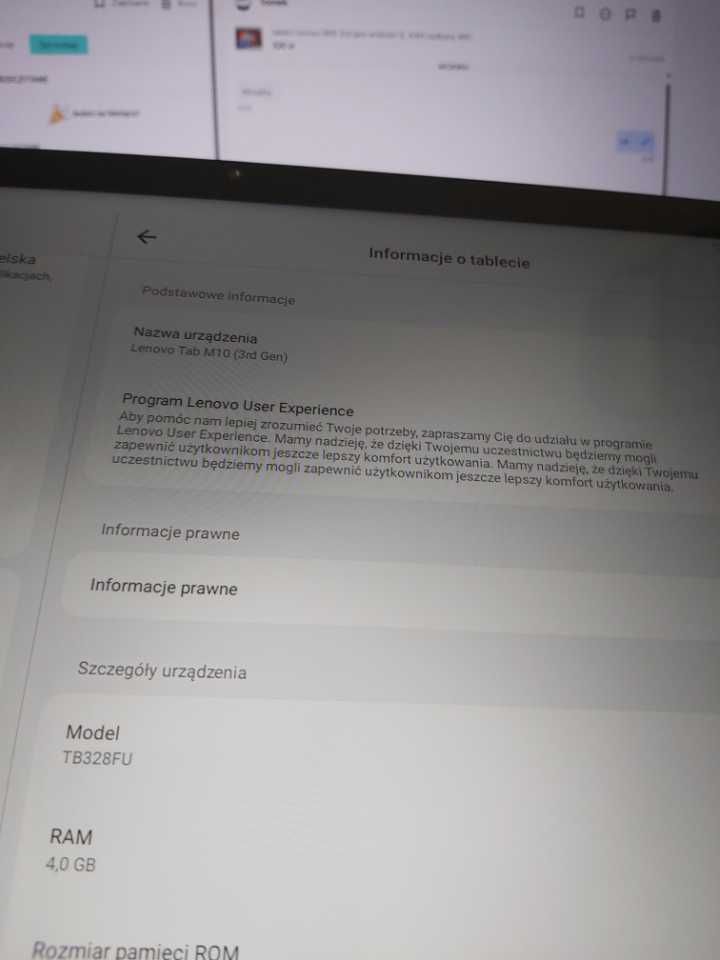 tablet Lenovo M10 3rd gen android 12, 4/64 zadbany WiFi