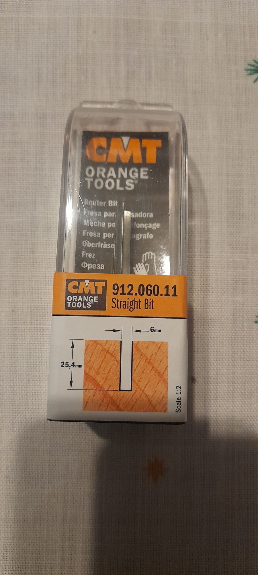 CMT Frez prosty do drewna VHM 6 mm trzpień 8 mm RH 912.060.11