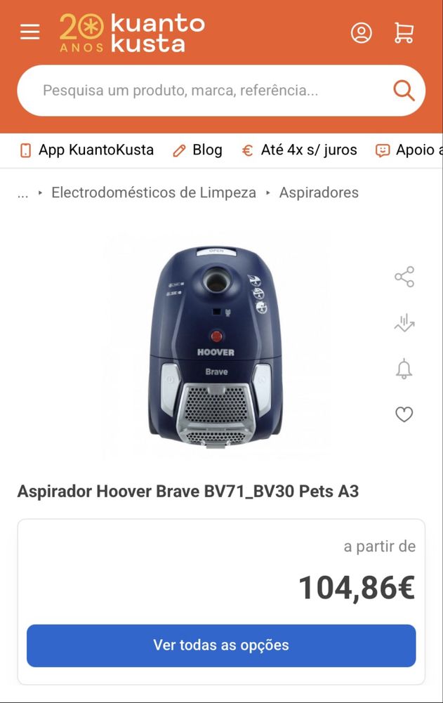 Aspirador  de  pó