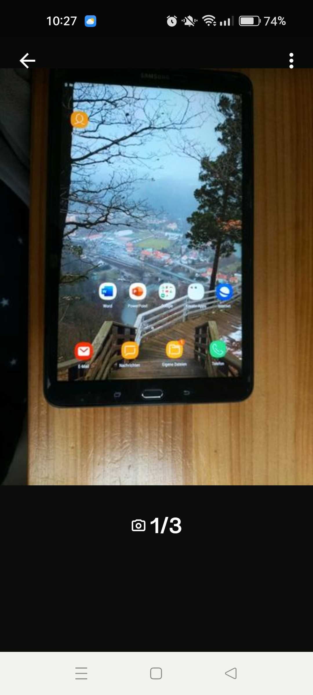 Samsung Galaxy Tablet  Tab A SM T 585 Top