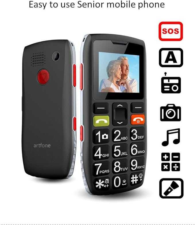 artfone Telefon komórkowy dla seniorów AS54