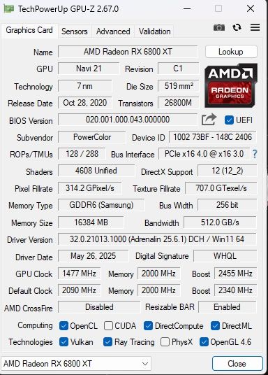 Radeon rx 6800XT Red Devil