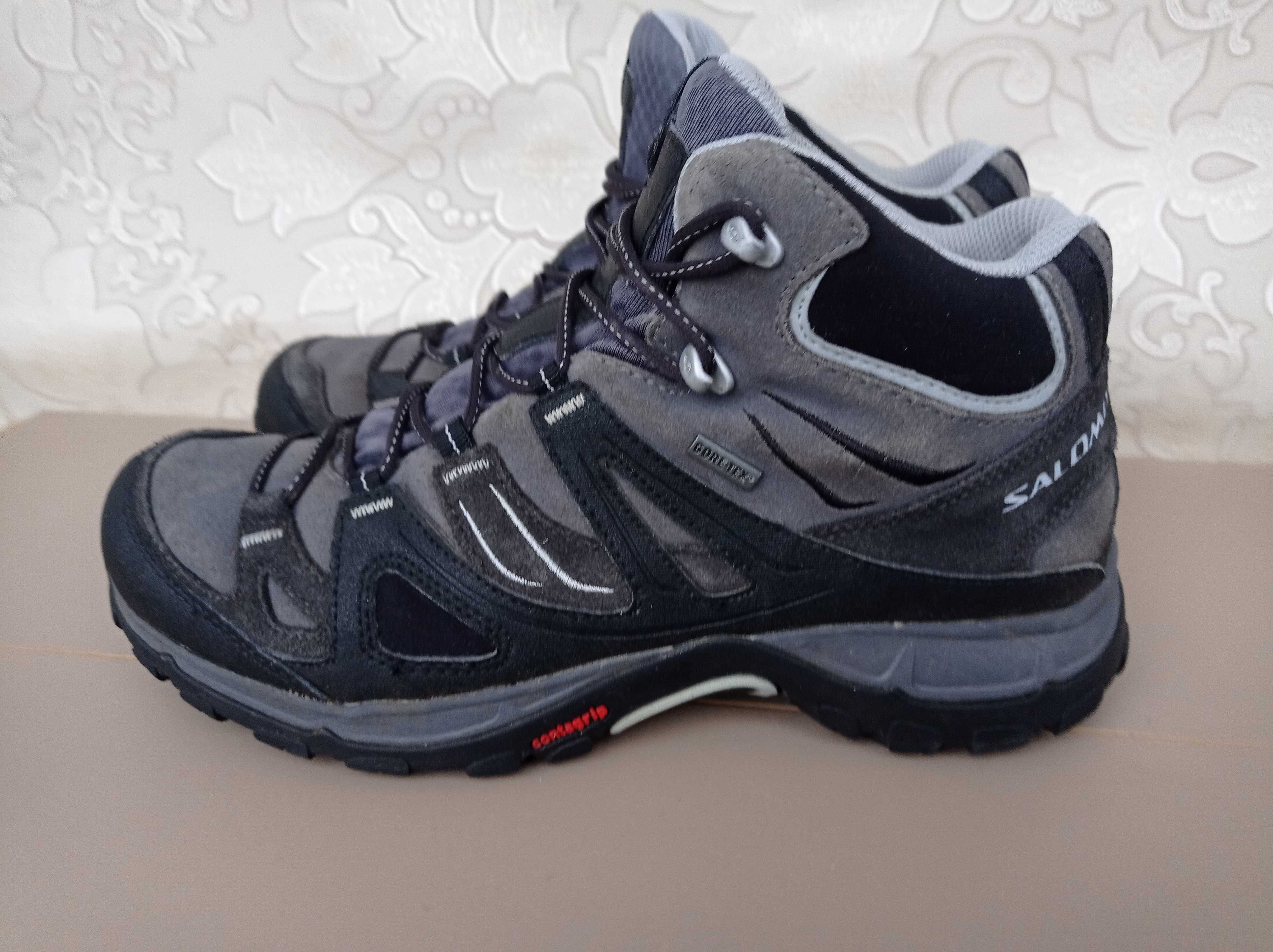 Мужские ботинки замш Salomon gore Tex 42 26.5 см lowa