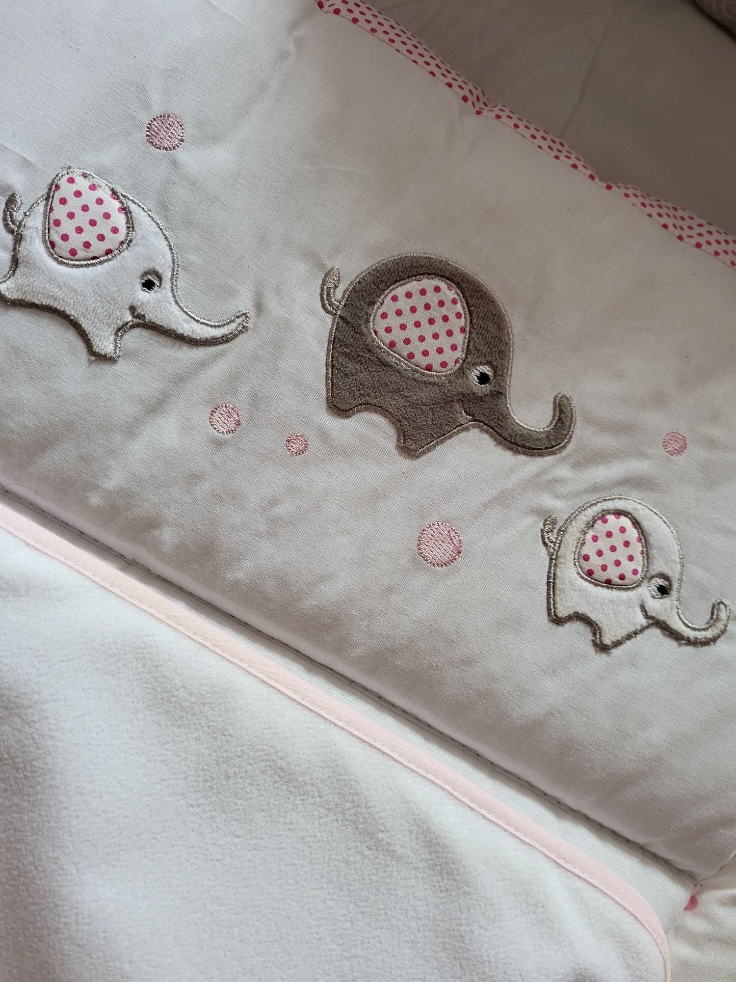 Сповивальний матрацик Baby Veres Elephant pink Тканинний