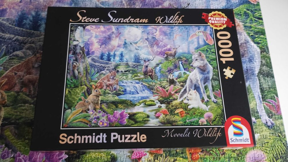 dwa zestawy Puzzli Schmidt - kompletne, stan bardzo dobry