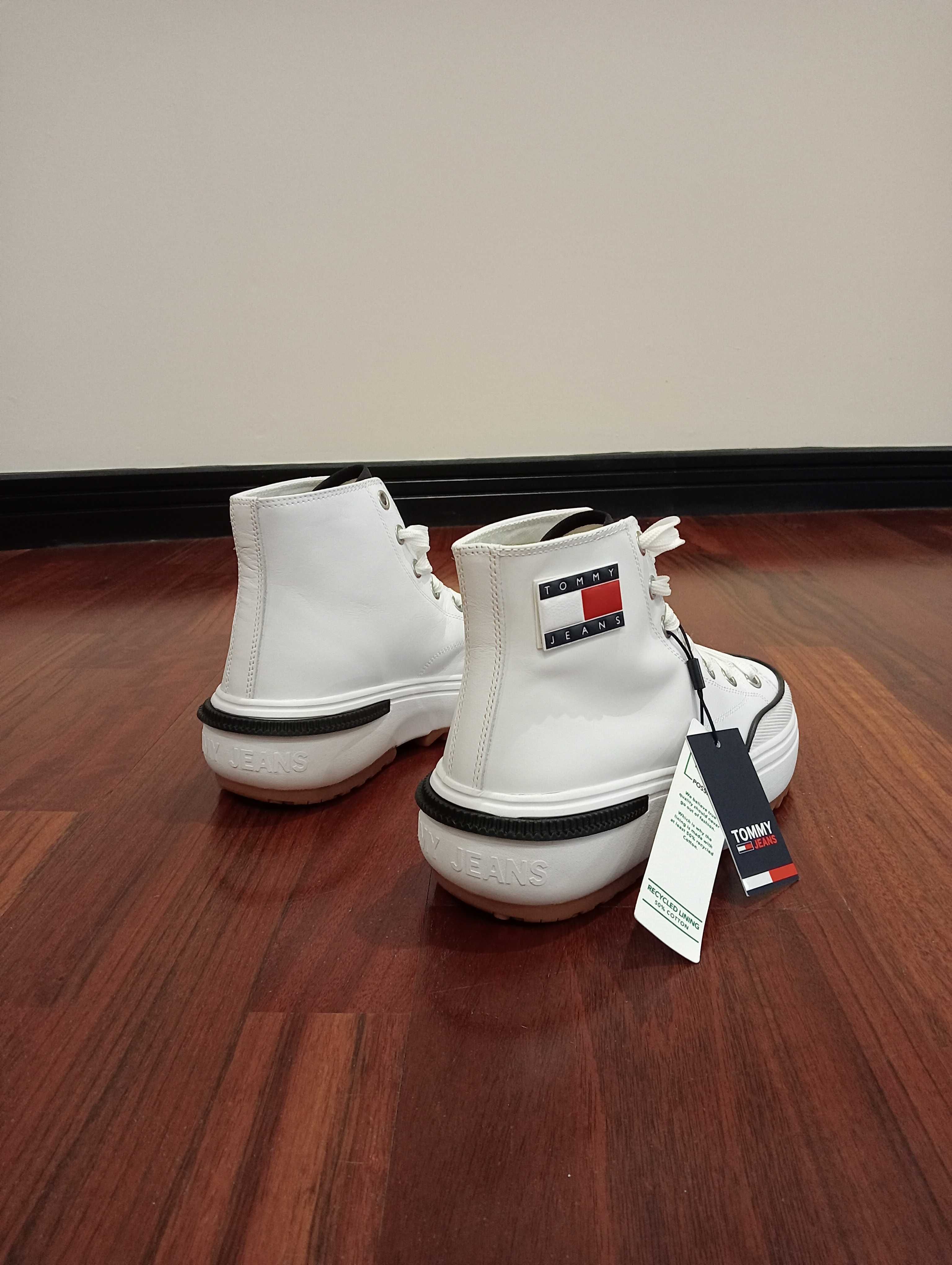 Нові високі шкіряні кеди з натуральної шкіри Tommy Hilfiger