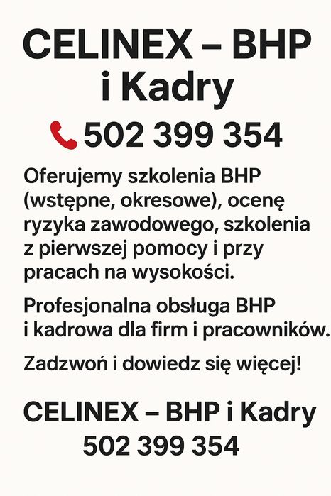 Szkolenia/usługi