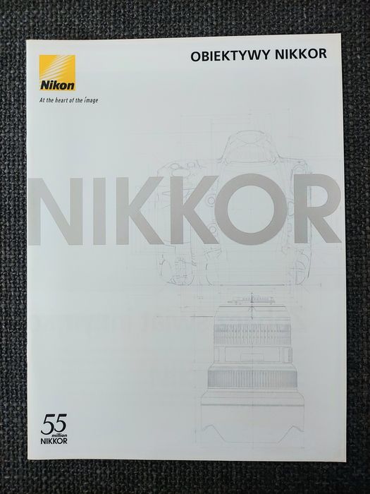Nikon obiektywy Nikkor zestaw 6 folderów
