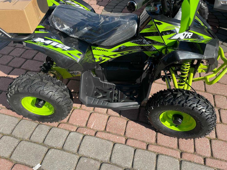 Quad elektryczny 1200W 48V koła 6 cali LICZNIK + LUSTERKA Mini quady