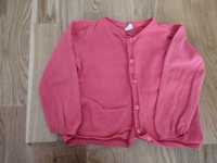 Malinowy sweterek H&M roz. 86 na guziki
