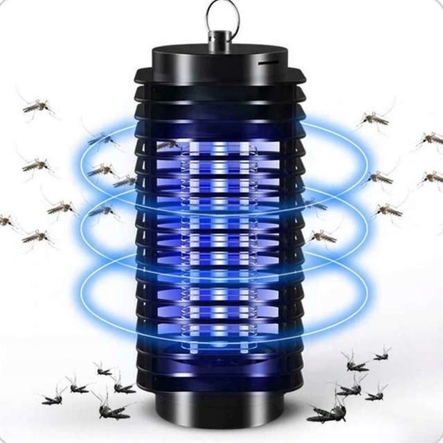 Lampa owadobójcza LED UV na owady insekty LXK090 Czarna