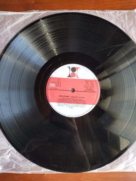 Disco de vinil LP Zeca Afonso - Enquanto Há Força'