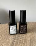 2x lakier do paznokci solarny solar gel lacky nails biały 01 i 16 brąz